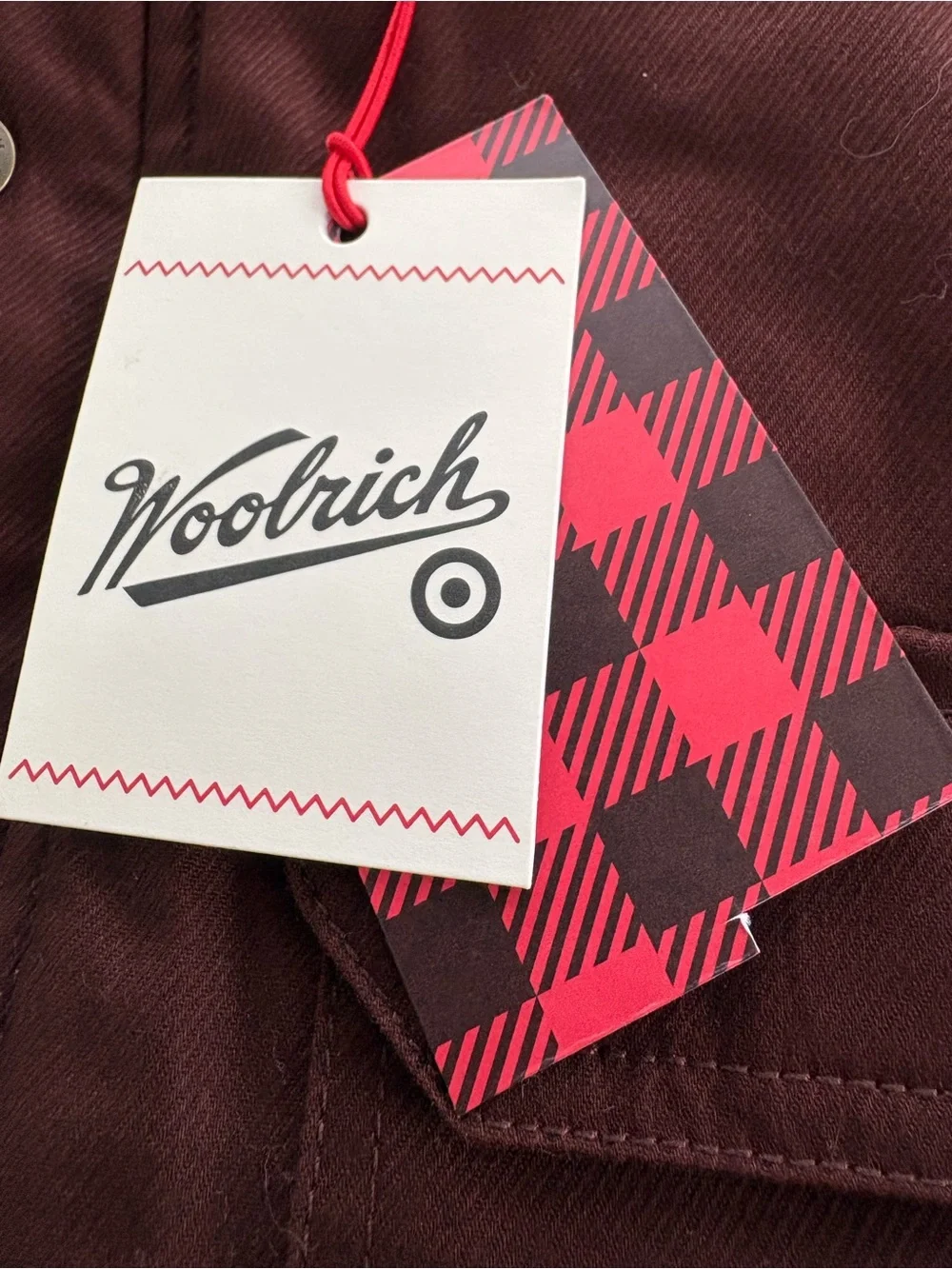 Woolrich Men’s Size Small Full Zip Lined Vest In Brown Multi Pockets NWT